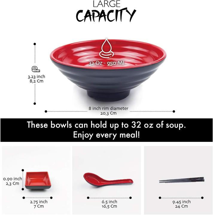 Image du produit Goliber Ramen Schüssel Set (0.95 l, 16 x)