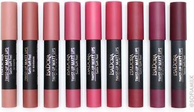 Produktbild Isadora Twist Up Matte Lipstick mit samtig mattem Finish Langlebig (70 Vintage Pink)
