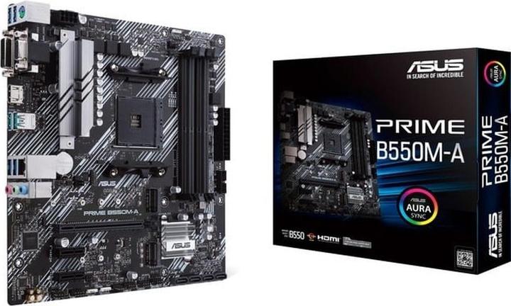 Actual product image ASUS PRIME B550M-A (AM4, AMD B550, mATX)