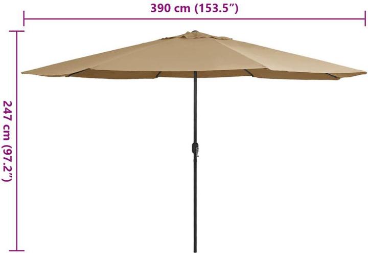 Produktbild vidaXL Sonnenschirm (4 m)