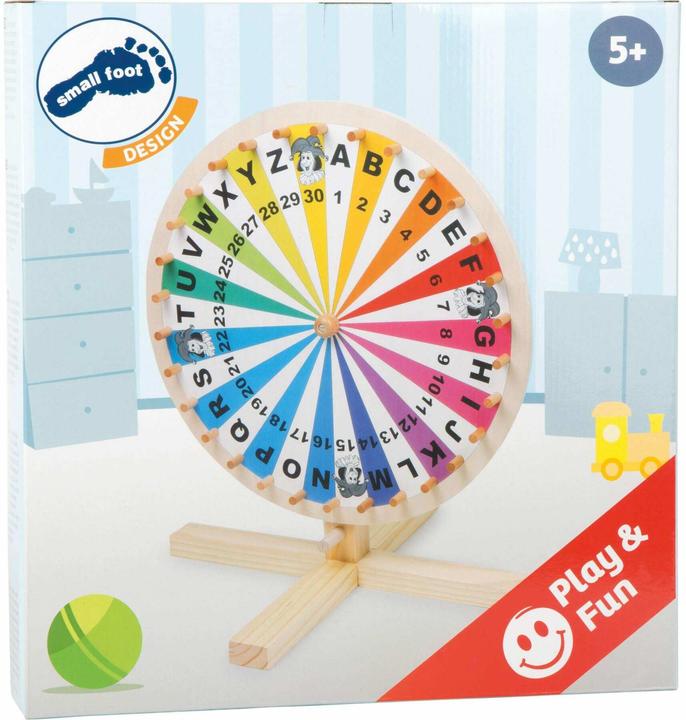 Actual product image small foot Wheel of Fortune (German)