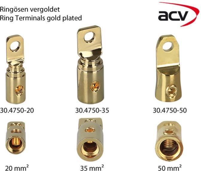 Productafbeelding Goldline Ringoog verguld 50 mm 8,5 mm