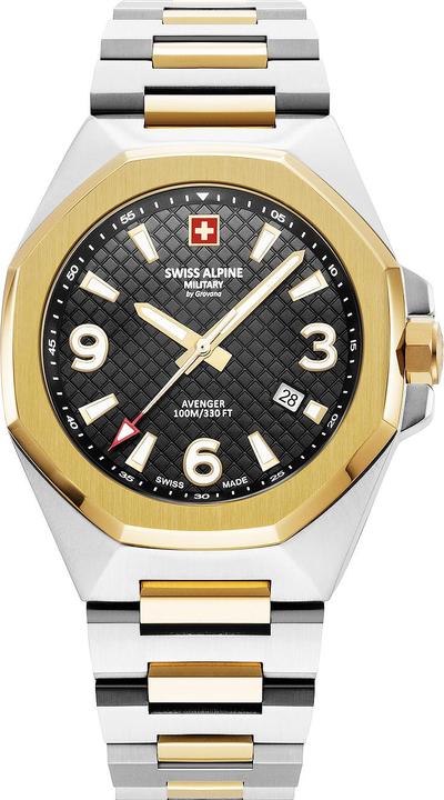 Actual product image Swiss Alpine Military 7005.1147 Avenger Men's Watch 42mm 10ATM (Sports watch, 42 mm)