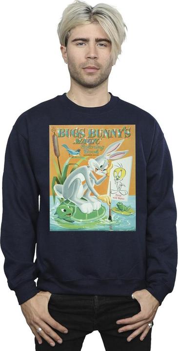 Actual product image Looney Tunes Mens Bugs Bunny Colouring Book Sweatshirt (S)