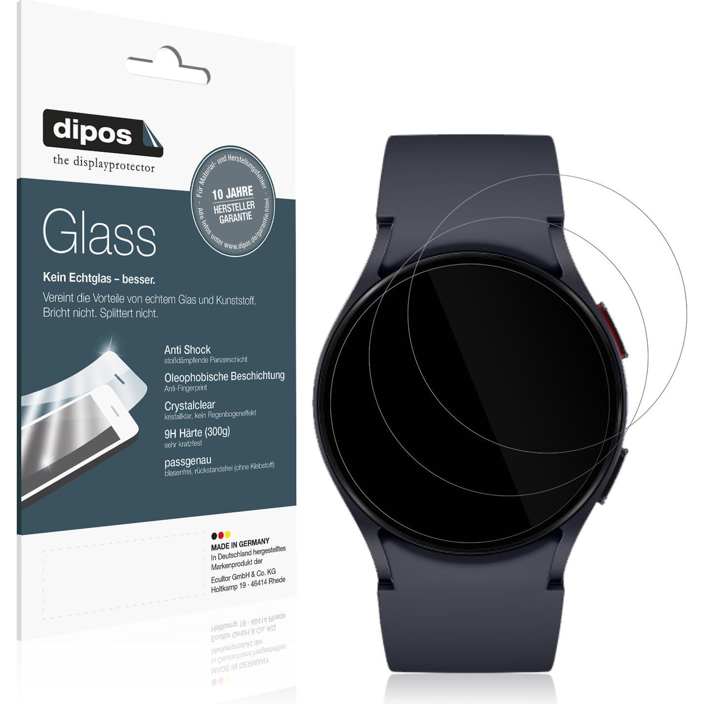 Dipos Displayschutz Anti-Shock, Smartwatch Schutzfolie, Transparent