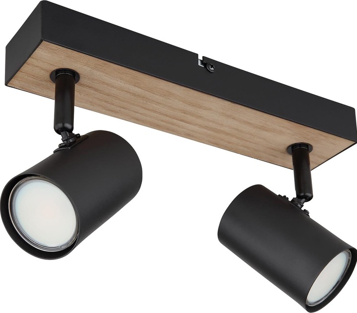 Produktbild Globo Strahler Robby I schwarz matt 2xGU10 (GU10)