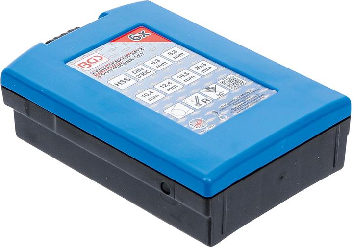 Immagine prodotto BGS Set di svasatura (6,3 mm, 8,3 mm, 10,4 mm, 12,4 mm, 16,5 mm, 20,5 mm)