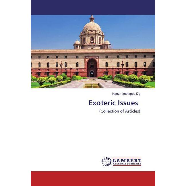 Exoteric Issues, Fachbücher von Hanumanthappa Dg