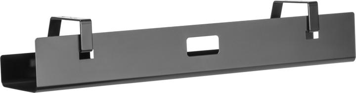 Actual product image Cablio cable tray and power strip holder Black (Duct, 60 cm)