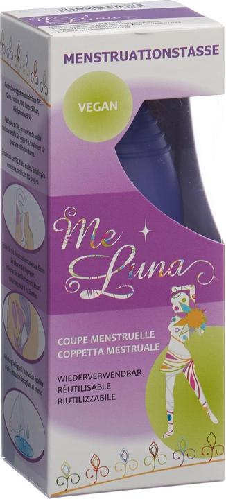 Me Luna Menstrual Cup Sport Ring Blue Purple