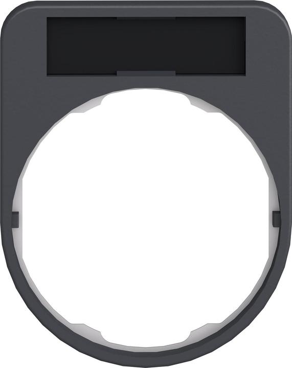 Actual product image Schneider Electric Label holder 30x40mm, black label ZBYF2101