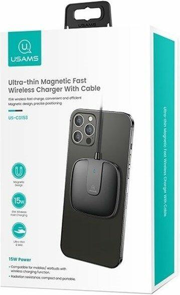 Image du produit Usams Chargeur magnétique sans fil rapide ultra-mince (15 W)