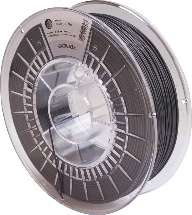 Actual product image Extrudr Greentec Pro Carbon - 1.75mm (Carbon, 1.75 mm, 800 g, Grey)