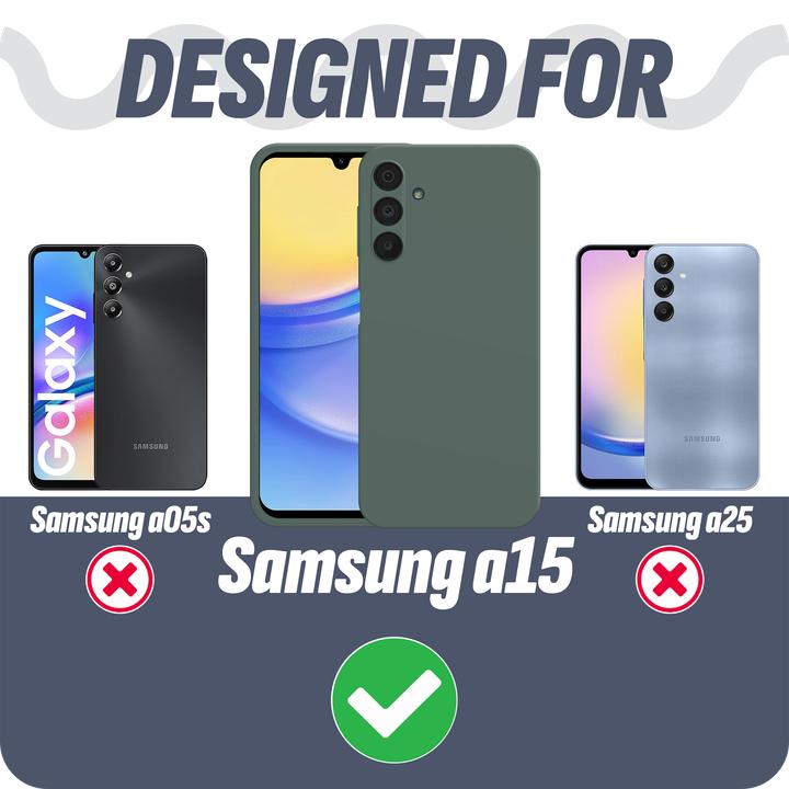 Produktbild Cazy Silikon Hülle Kompatibel mit Samsung Galaxy A15 / A15 5G - Soft TPU Schutz - (Samsung Galaxy A15, Samsung Galaxy A15 5G)