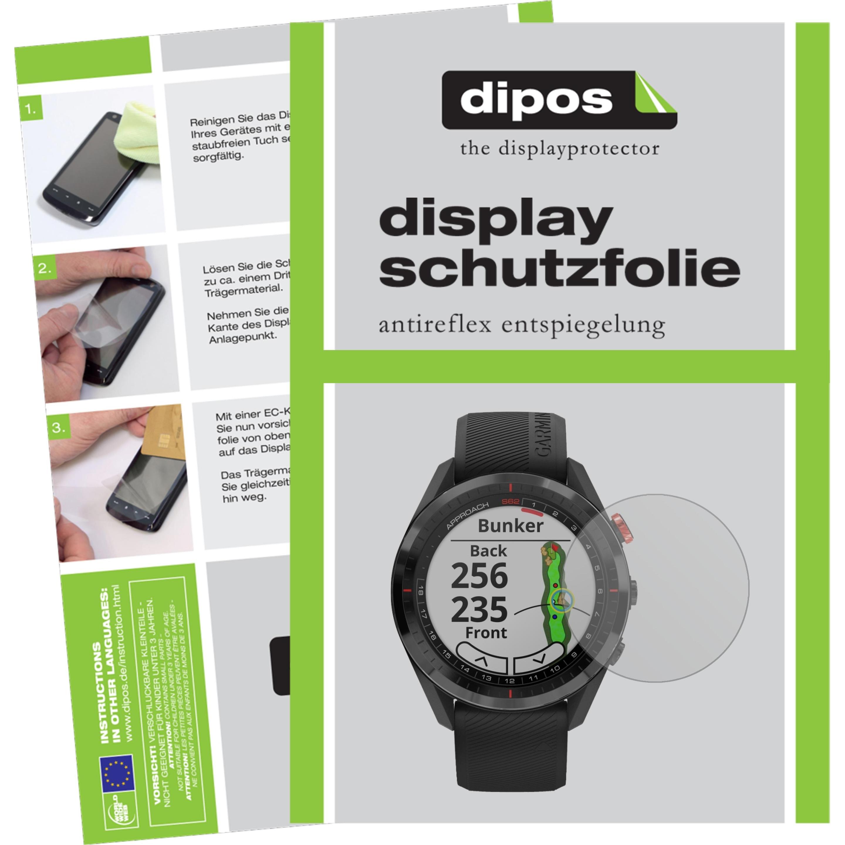 Dipos Displayschutzfolie Antireflex, Smartwatch Schutzfolie, Transparent