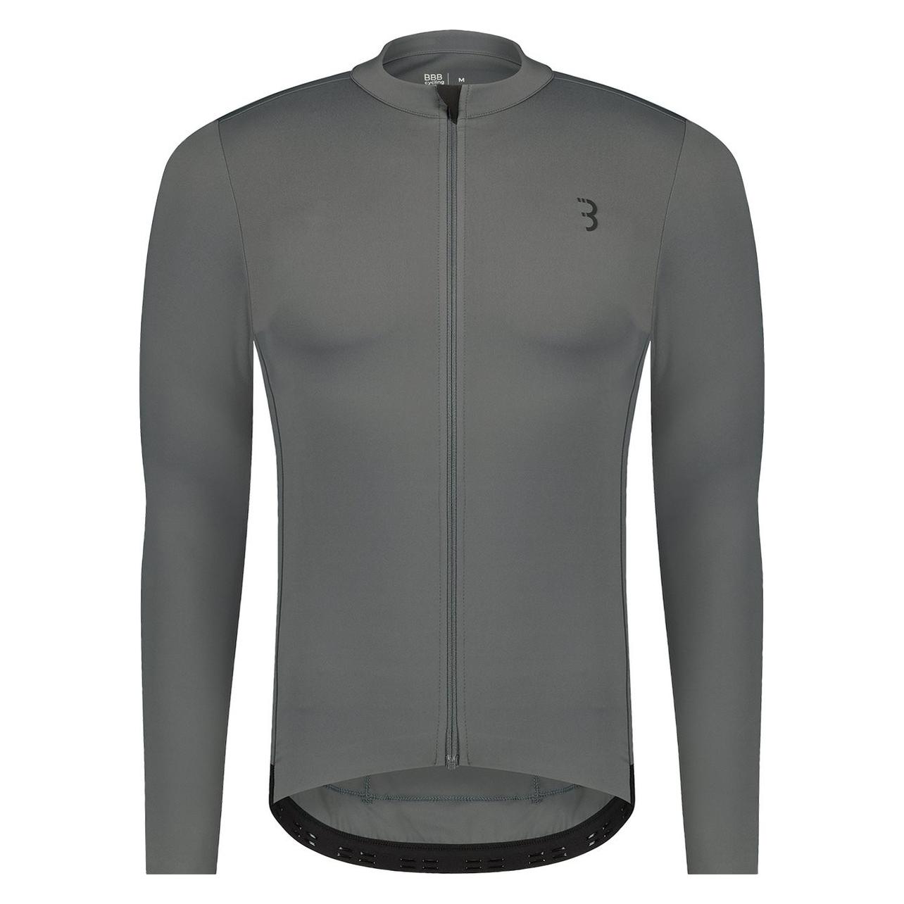 Bbb, Herren, Velotrikot, Essence Ls Fahrradhemd (3XL, L, M, S, Xl, Xxl), Grau, Xxl, 3XL, S, M, Xl, L