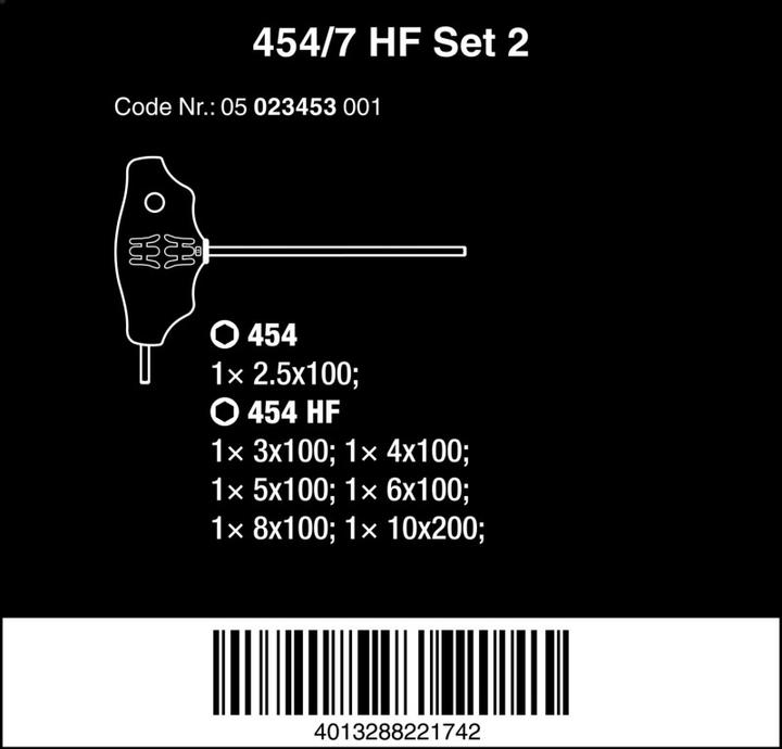Produktbild Wera 454/7 HF Set 2 (6-Kant)