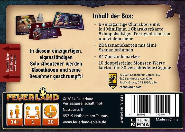 Produktbild Feuerland Gloomhaven: Knöpfe & Krabbler (Deutsch, 1 Spieler)