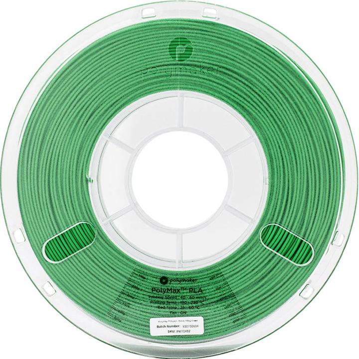 Produktbild Polymaker PA06016 PolyMAX Tough Filament Tough PLA hohe Steifigkeit, hohe Zugfestigkeit, schlagfest (Tough PLA, 2.85 mm, 750 g, Grün)