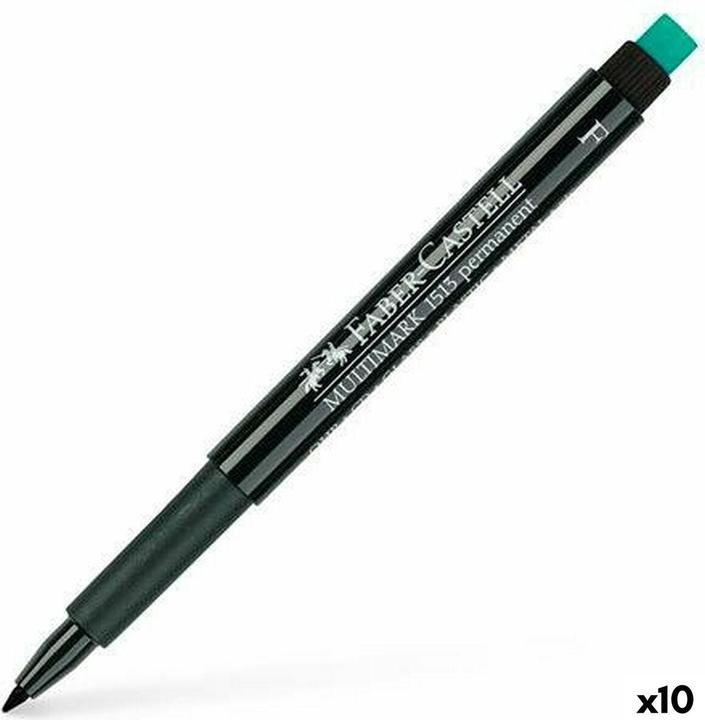Immagine prodotto 10 penne FABER-CASTELL MULTIMARK 1513 nero 0,6 mm permanente (10x)