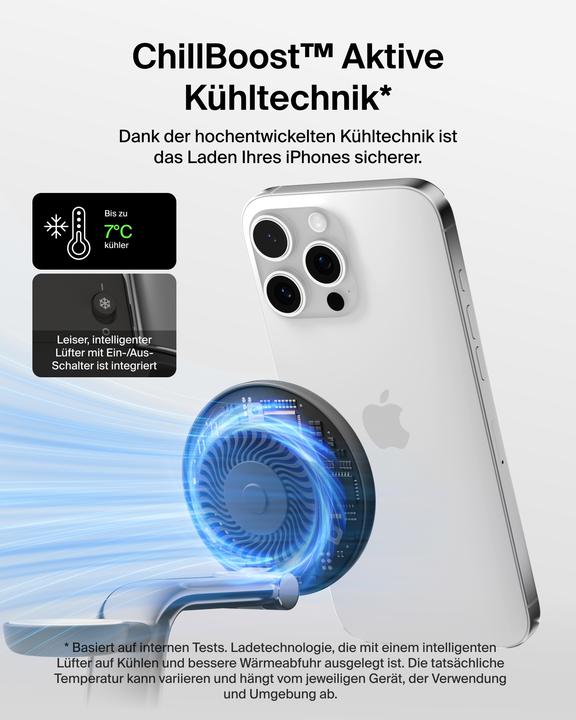Produktbild Belkin UltraCharge Pro 3-in-1 Qi2 Ladestation (25 W)