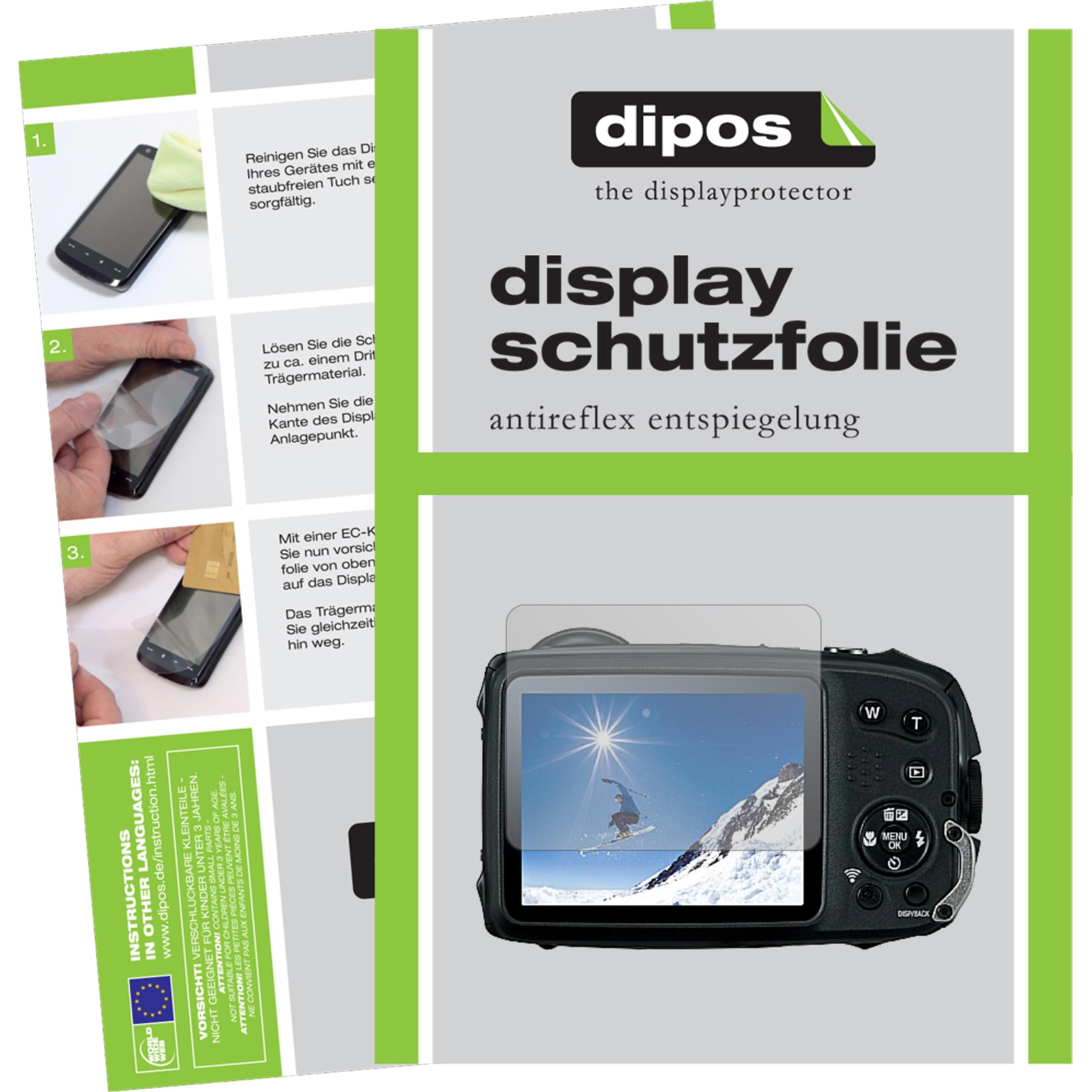 Dipos Displayschutzfolie Antireflex (Displayschutz, Fujifilm FinePix XP120), Kameraschutz, Transparent
