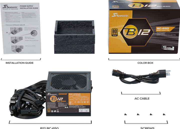 Produktbild Seasonic B12 (650 W)