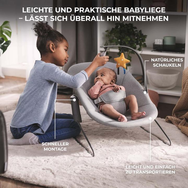 Actual product image KinderKraft Enock + Calmee reclining function (Stair high chair)