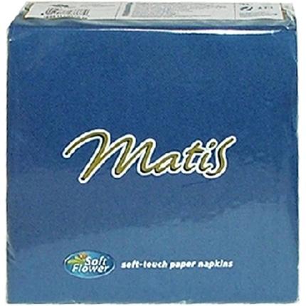 Soft Flower Blu 33x33 30 Pz.Tovaglioli