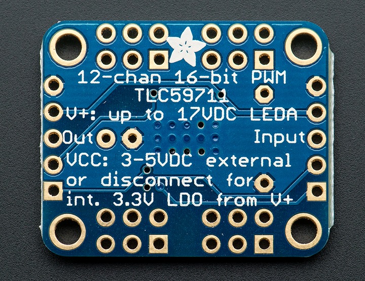 Actual product image Adafruit 12-Channel 16-bit PWM LED Driver SPI TLC59711 (Various)