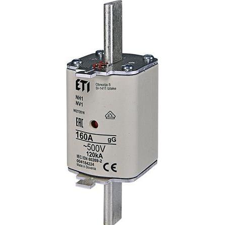 Eti, Sicherung, 004184224 AC Sicherungseinsatz NH1 gG 160A/500V (Typ NH (NH-DIN Sicherung, 160 A)