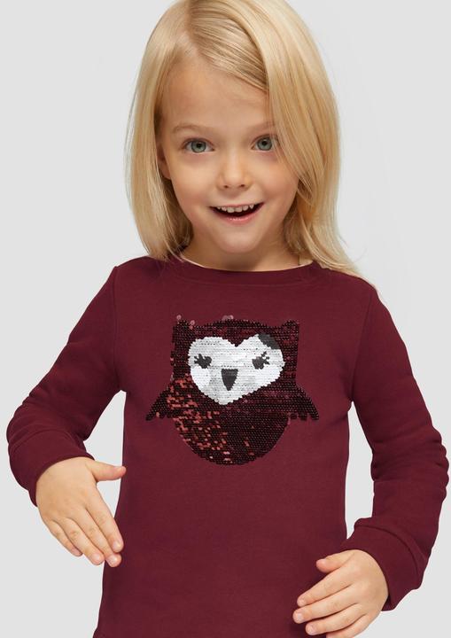 Produktbild s.Oliver Sweatshirt Sweatshirt mit Wendepailletten (116, 122)