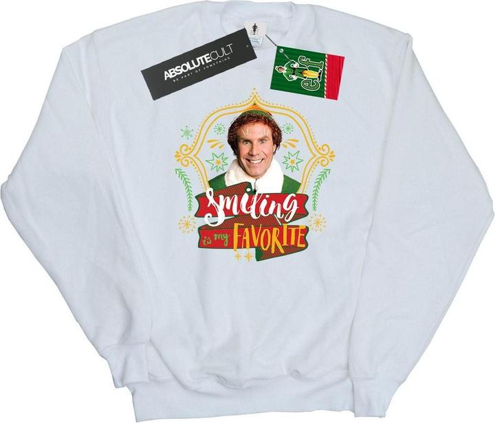 Actual product image Elf Womens/Ladies Buddy Smiling Sweatshirt (L)