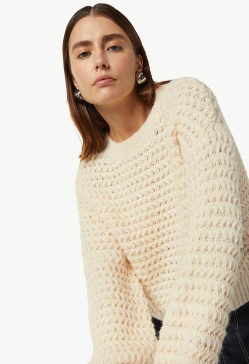 Produktbild Comma Strickpullover Kurzer Strickpullover mit Ballon-Ärmeln (44)