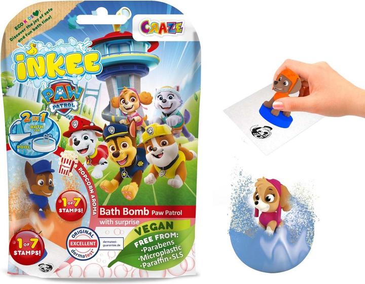 Actual product image Craze Bath Bomb Paw Patrol