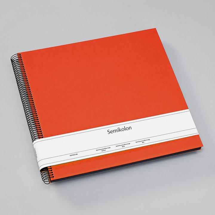 Produktbild Semikolon FOTORINGBUCH 34x32 25bSCHW ORANGE (13 x 18 cm, 10 x 15 cm, 9 x 13 cm)