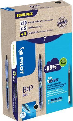 Actual product image Pilot Begreen B2P Gel Greenpack 10+10 Refills (10x)
