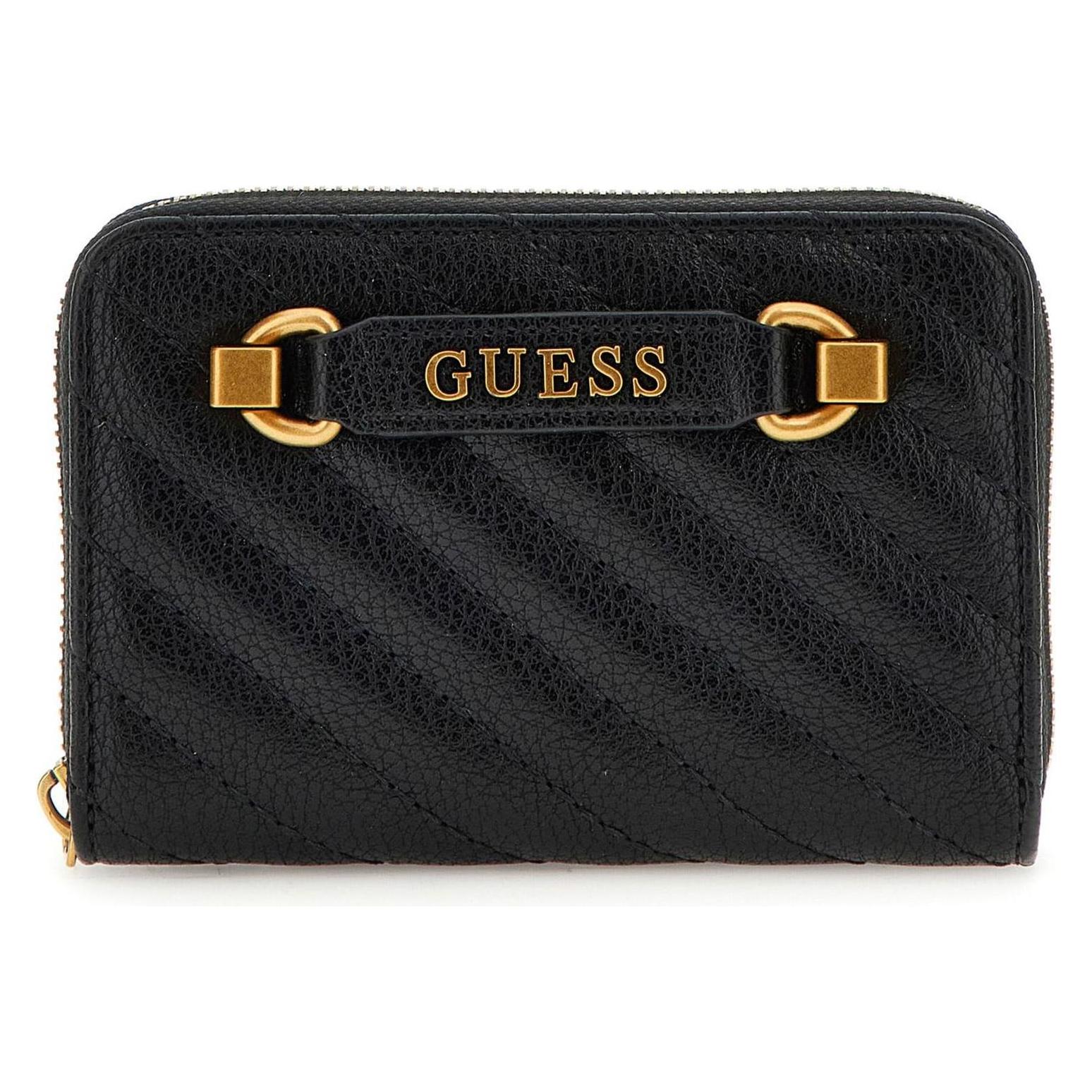 Guess, Damen, Portemonnaie, Sela Damen-Geldbörse, Schwarz