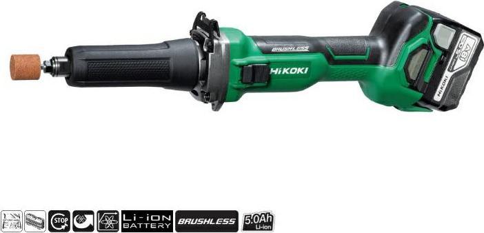 Actual product image Hikoki GP18DA 5.0 Transport case Cordless straight grinder 18 V Li-ion (Straight grinder)