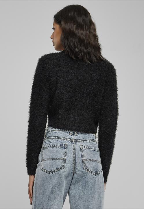 Produktbild Urban Classics Ladies Tied Cropped Feather Cardigan (M)