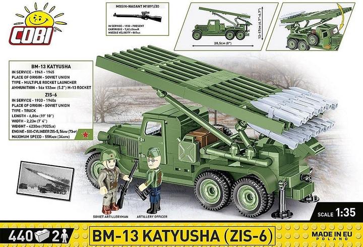 Actual product image Cobi KATYUSHA ROCKET LAU, model, 440 parts, from 8 years old