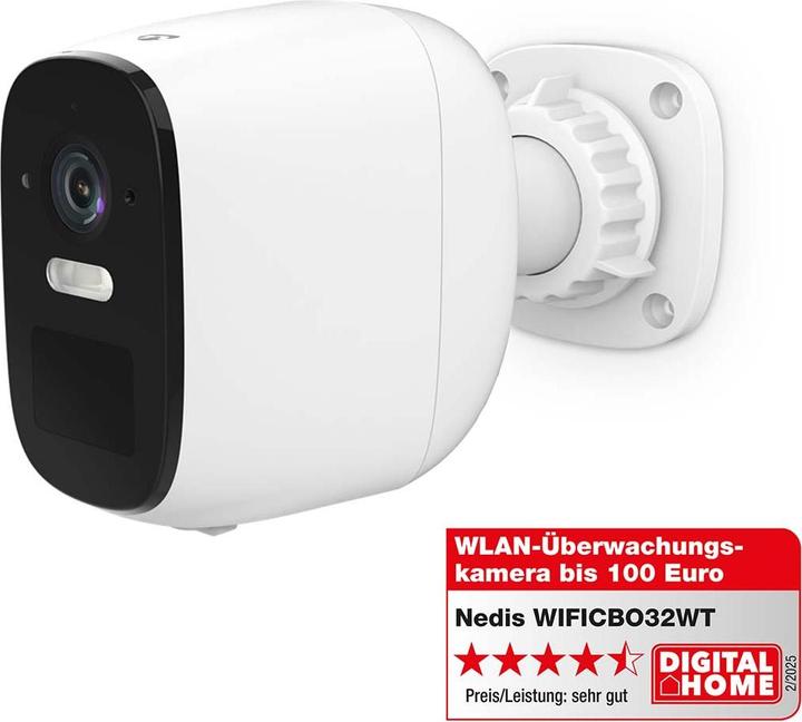 Actual product image Nedis SmartLife outdoor camera | Wi-Fi | Spotlight | 4MP Quad HD 1440p / 2560x1440 | Pan tilt | (2560 x 1440 Pixels)