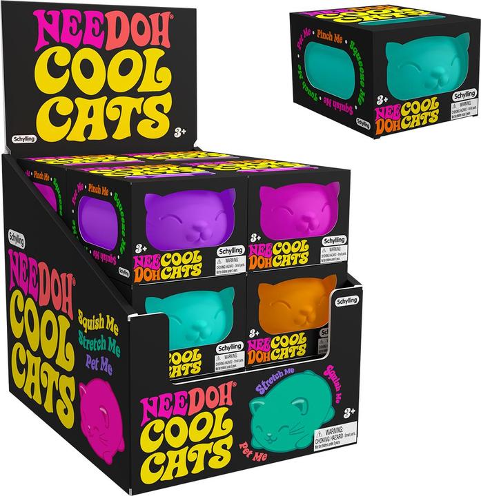 Produktbild NeeDoh Schylling Nee Doh Cool Cats Stress ball