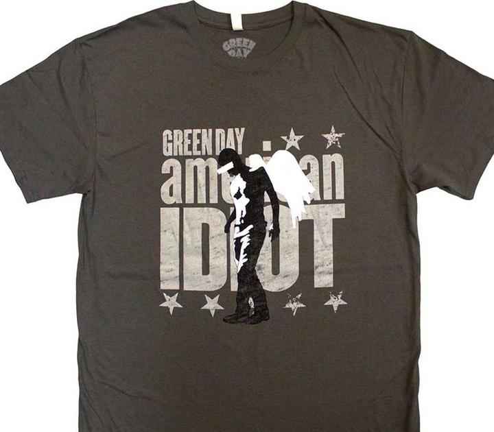 Actual product image Green Day Unisex Adult Am Idiot Angel T-Shirt (S)