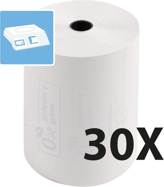 Productafbeelding Exacompta Thermorolle 8 (B) x 6000 (L) x 1,2 cm 48 g/m² Weiss 30 Rollen