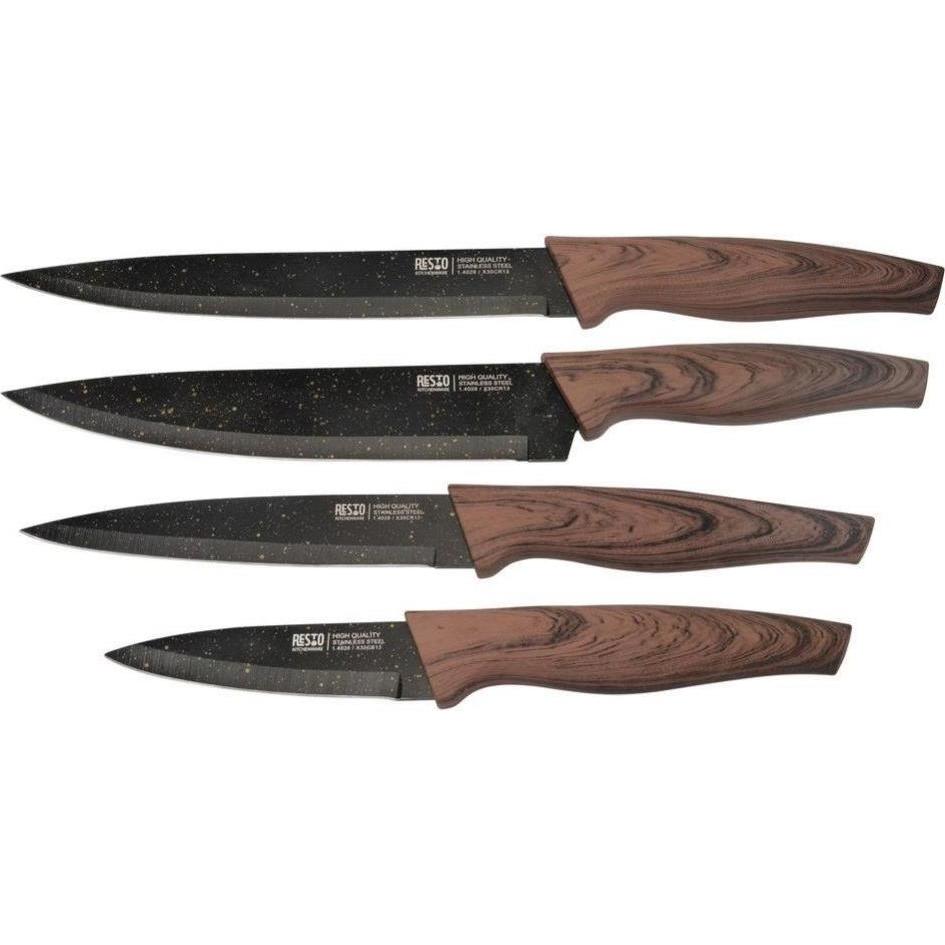 Resto KNIFE SET 4PCS/95501, Küchenmesser, Braun