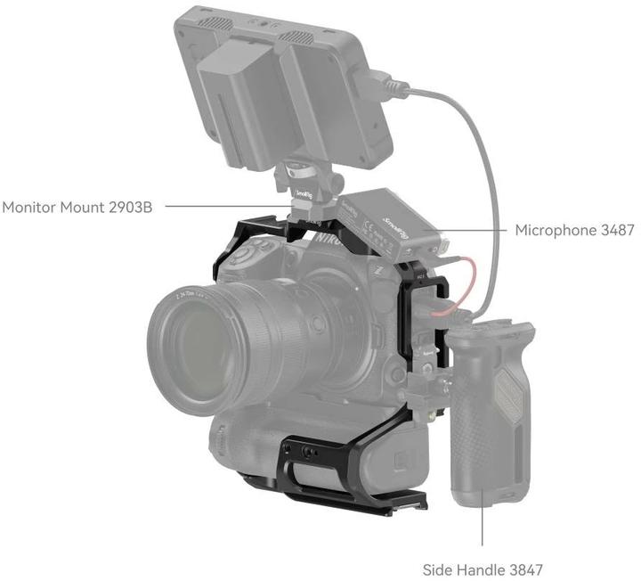 Actual product image SmallRig 3982 Cage for Nikon Z 8 with MB-N12 Battery Grip (Cage)
