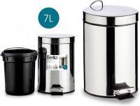 Produktbild Berilo 7l Treteimer aus Edelstahl (7 l)
