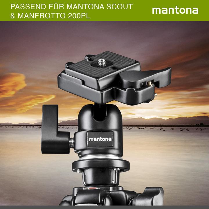 Image du produit mantona Plaque d'accouplement rapide Scout (Trépied Plaque de changement rapide)