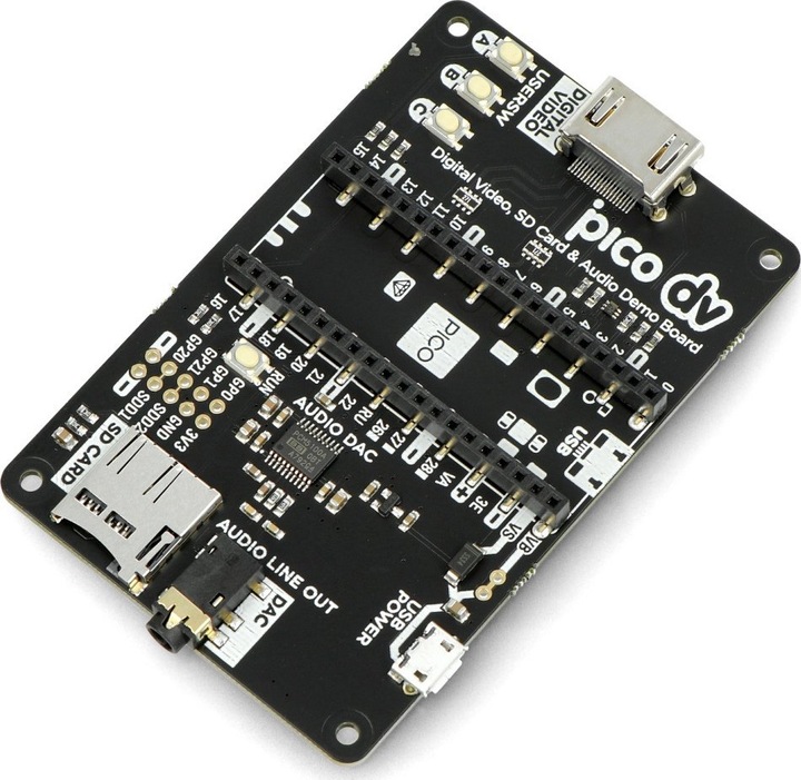 Actual product image Berrybase Pimoroni Pico DV Demo Base